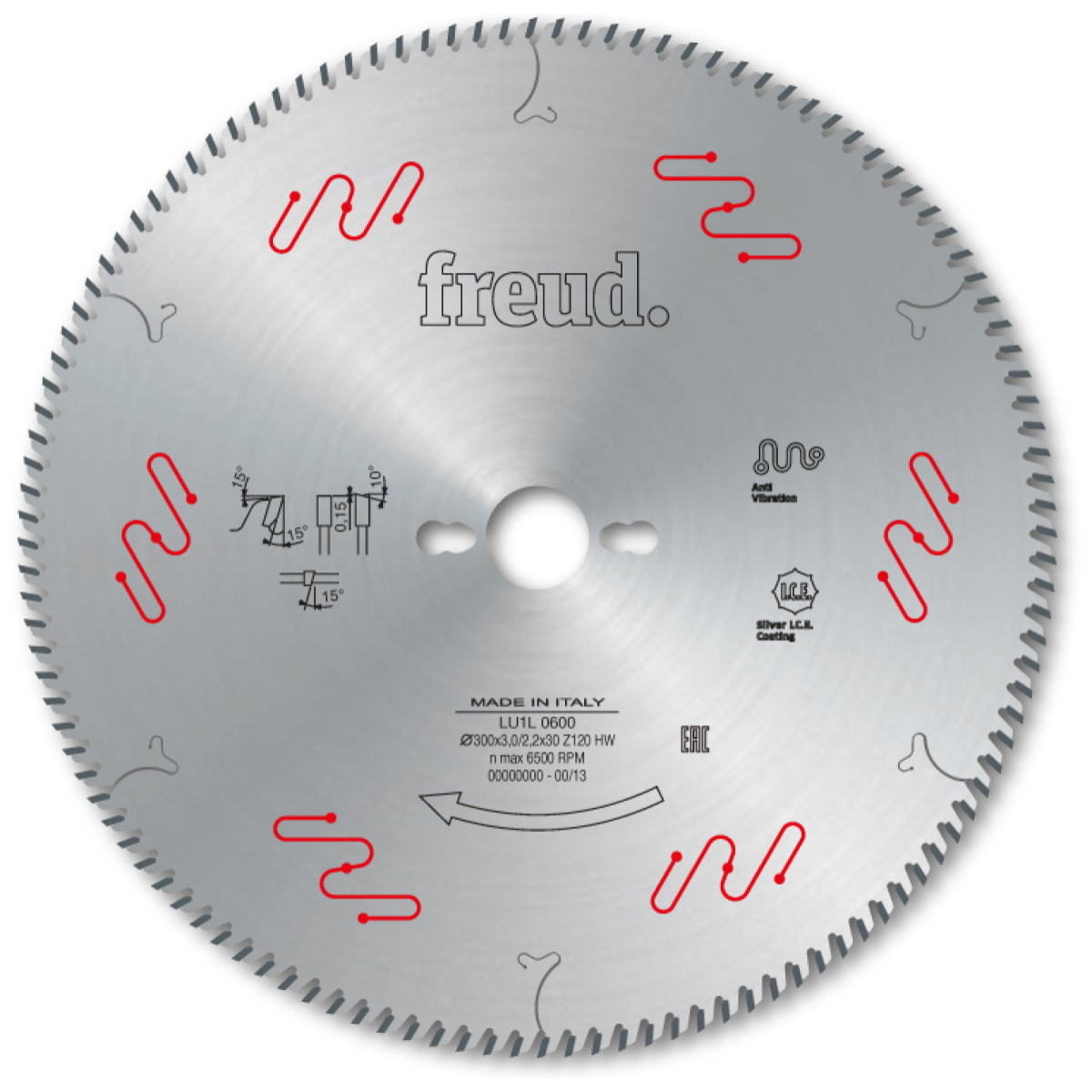 Lame pour encadreuse et corniches FREUD - Ø350 3/2,2 AL30 Z120 BA - F03FS04698 -LU1L 0900