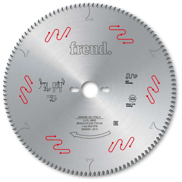 Lame pour encadreuse et corniches FREUD - Ø350 3/2,2 AL30 Z120 BA - F03FS04698 -LU1L 0900