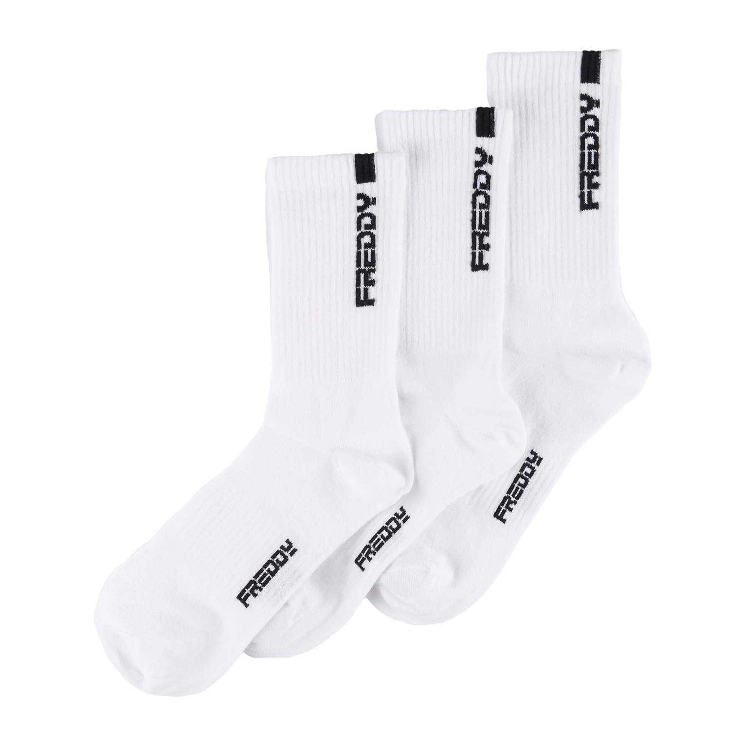 Calzini sportivi taglio medio con logo - Pack da 3 paia