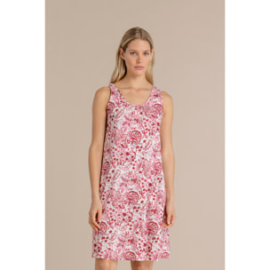 Abitino donna in cotone spalla larga articolo acquerello Noidinotte