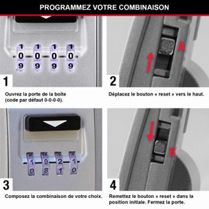 Boite à clés MASTERLOCK avec anse - Rétroéclairé - 5424EURD