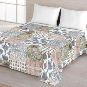 Juego de Sábanas Estampadas - 100% Algodón - Incluye 1 o 2 Fundas de Almohada + 1 Sábana Bajera - Indian