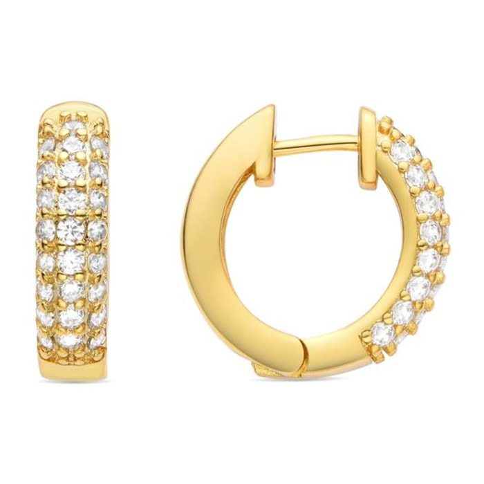 Pendientes Lux by Lux acabados baño oro 18K