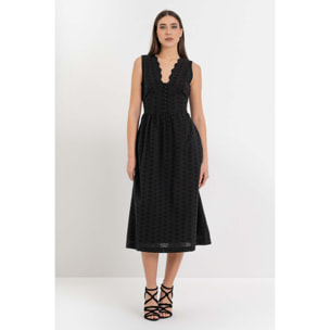 Kocca - Abito da donna in cotone senza maniche con scollo a V Donna
