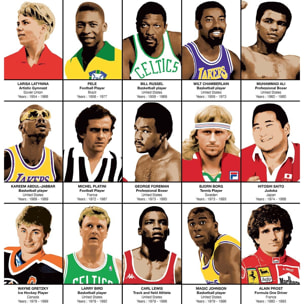 Affiche - Legends of Sports History - Olivier Bourdereau