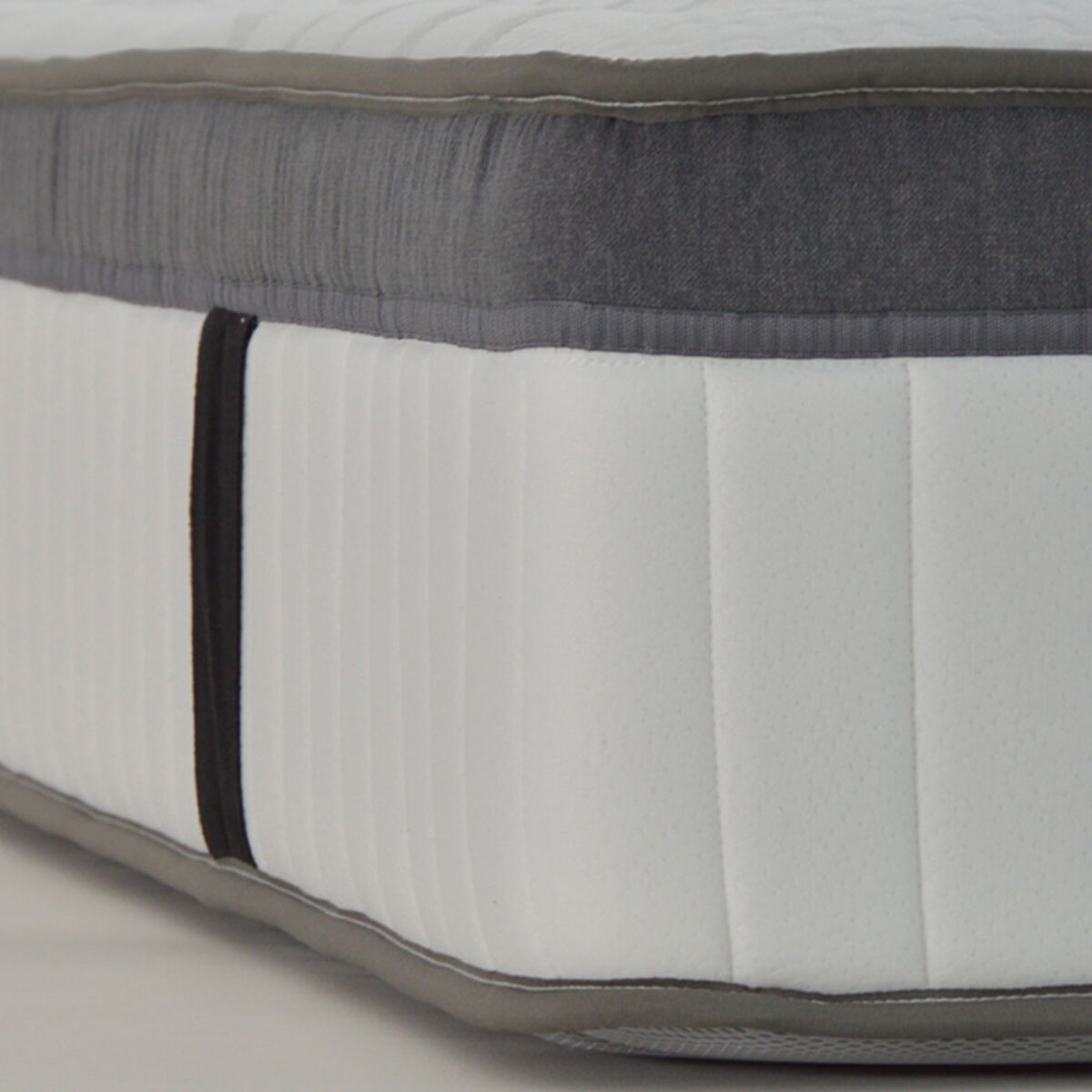 Ensemble ALTESSE | 2 Places | Matelas Mémoire de Forme - 26 cm avec Sommier Kit Bois Blanc