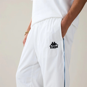Kappa - Pantalones Hombre Blanco - Authentic Solorit