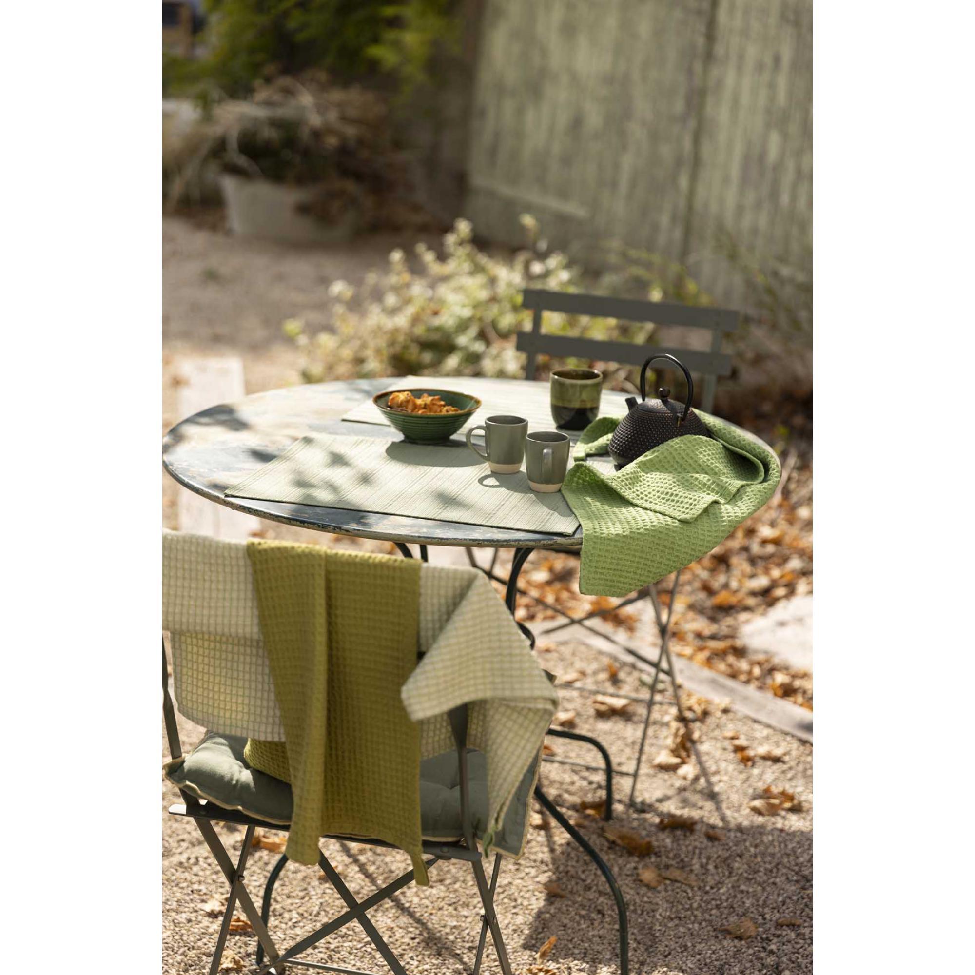 Torchon nid d'abeilles uni Mumba