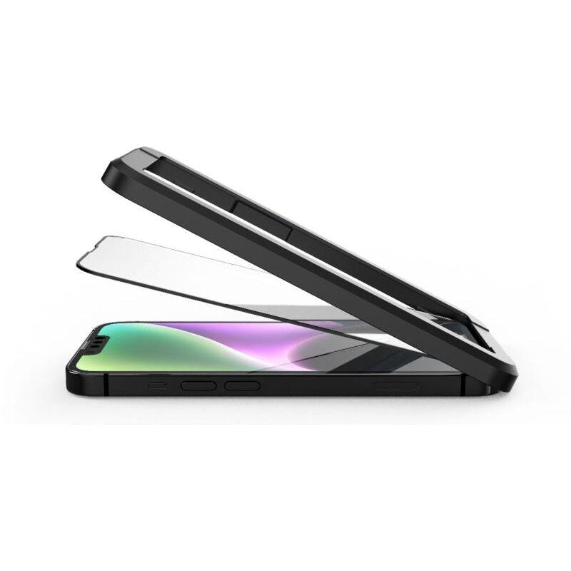 Protection d'écran verre trempé iPhone 15 Pro Max avec applicateur