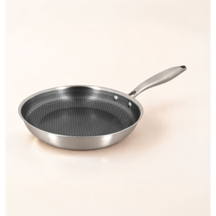 Poêle en acier inoxydable revêtu antiadhésif 20cm - tous feux TRINOX