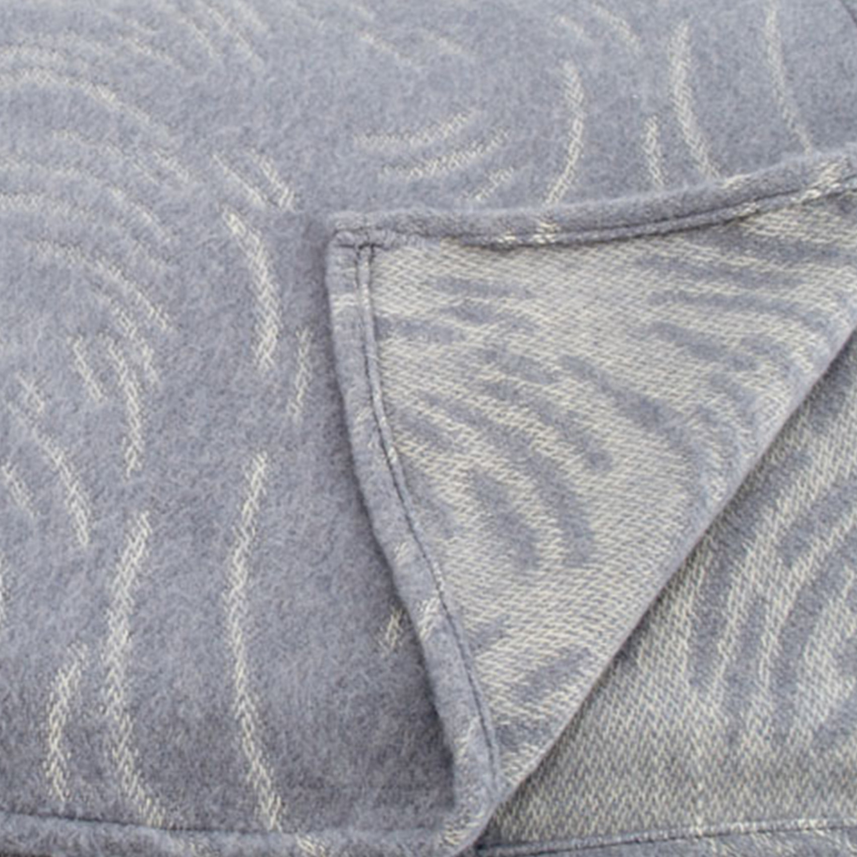 Couverture laine Mérinos très douce - Gris