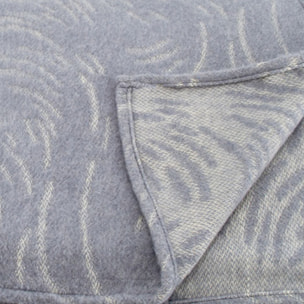 Couverture laine Mérinos très douce - Gris