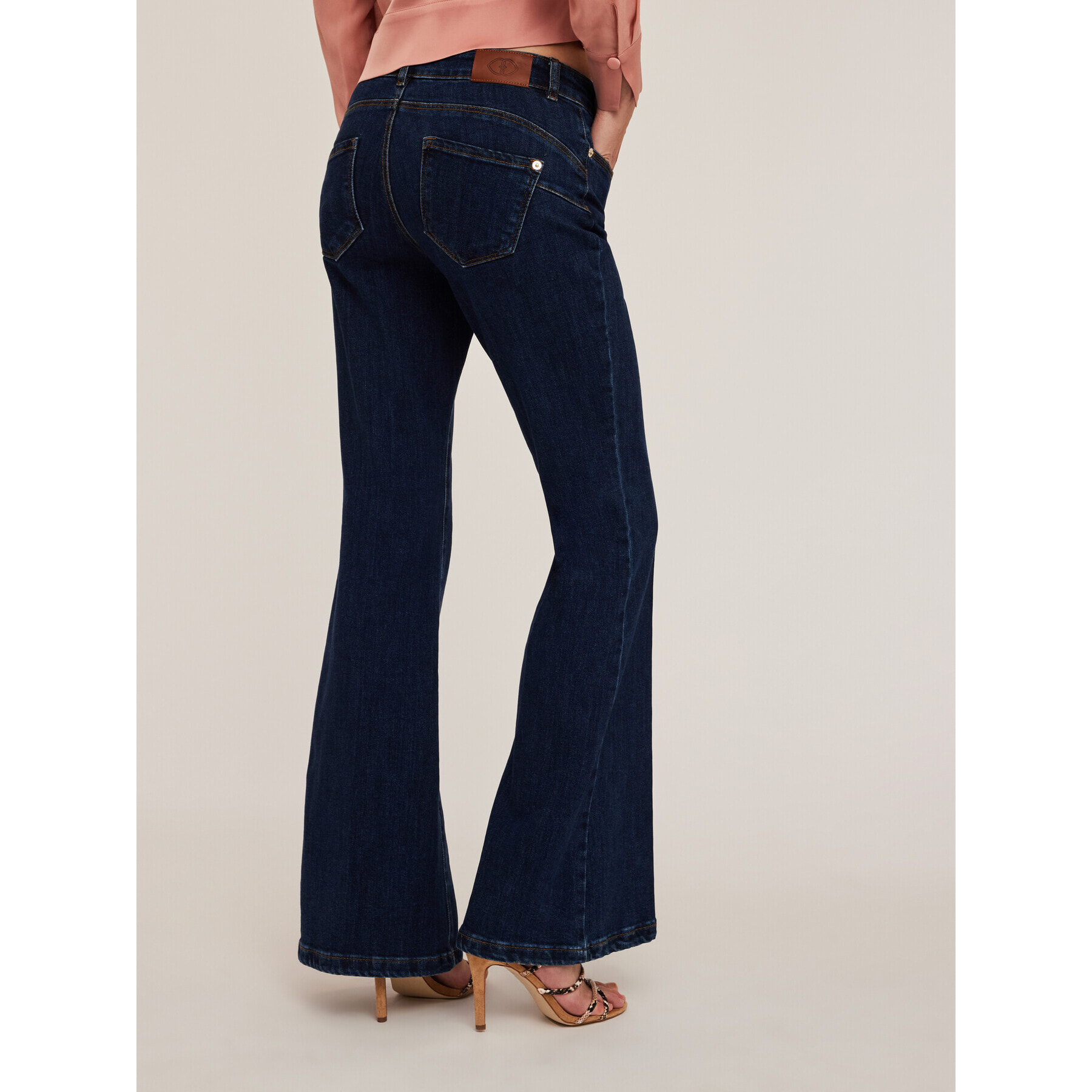 Motivi - Vaqueros flare push up Elle - Azul