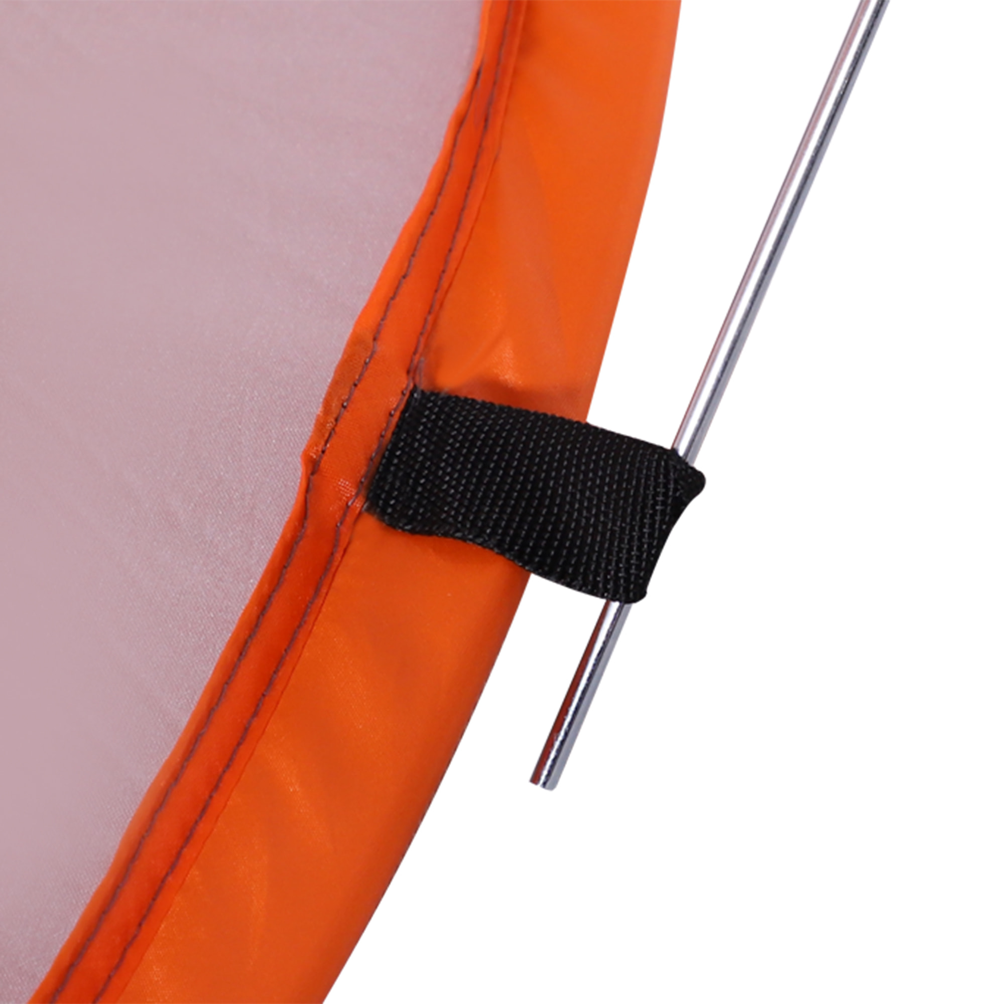 Abri de plage tente de plage pliable pop-up automatique instantané protection UV fenêtre arrière grand tapis de sol orange