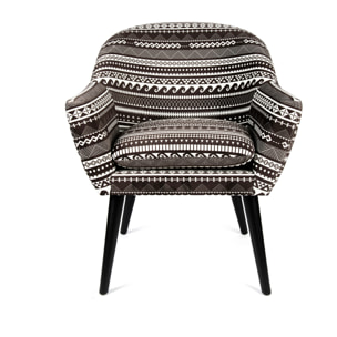 Poltrona Excelsa Etnico in poliestere e multistrato 70,5x65x83 cm multicolore