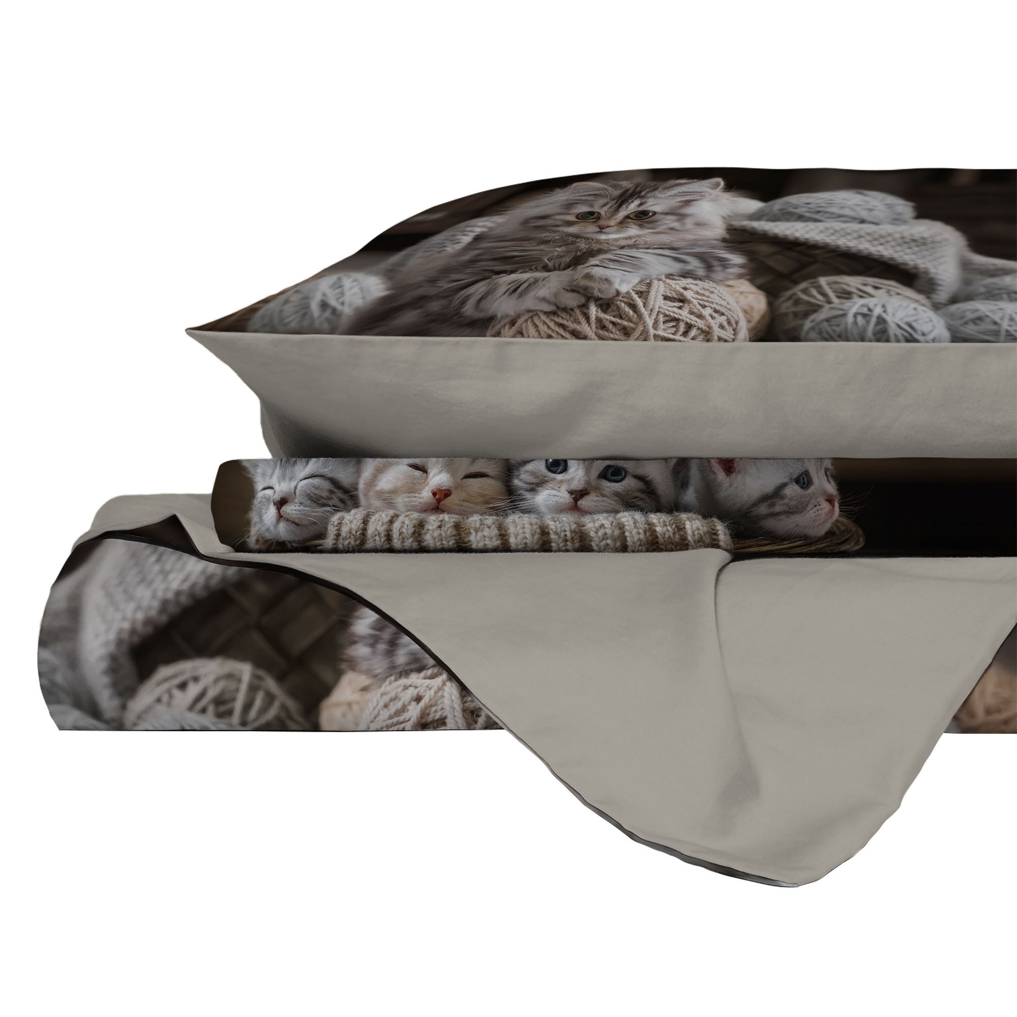 PARURE COPRIPIUMINO GOODNIGHT MATRIMONIALE - STAMPA DIGITALE 100% Microfibra