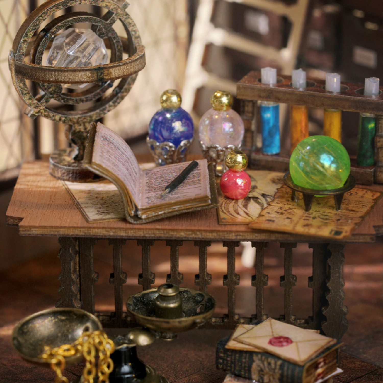 La casa Mágica. Maqueta 3D realista con gran detalle, cubierta antipolvo y luces led.