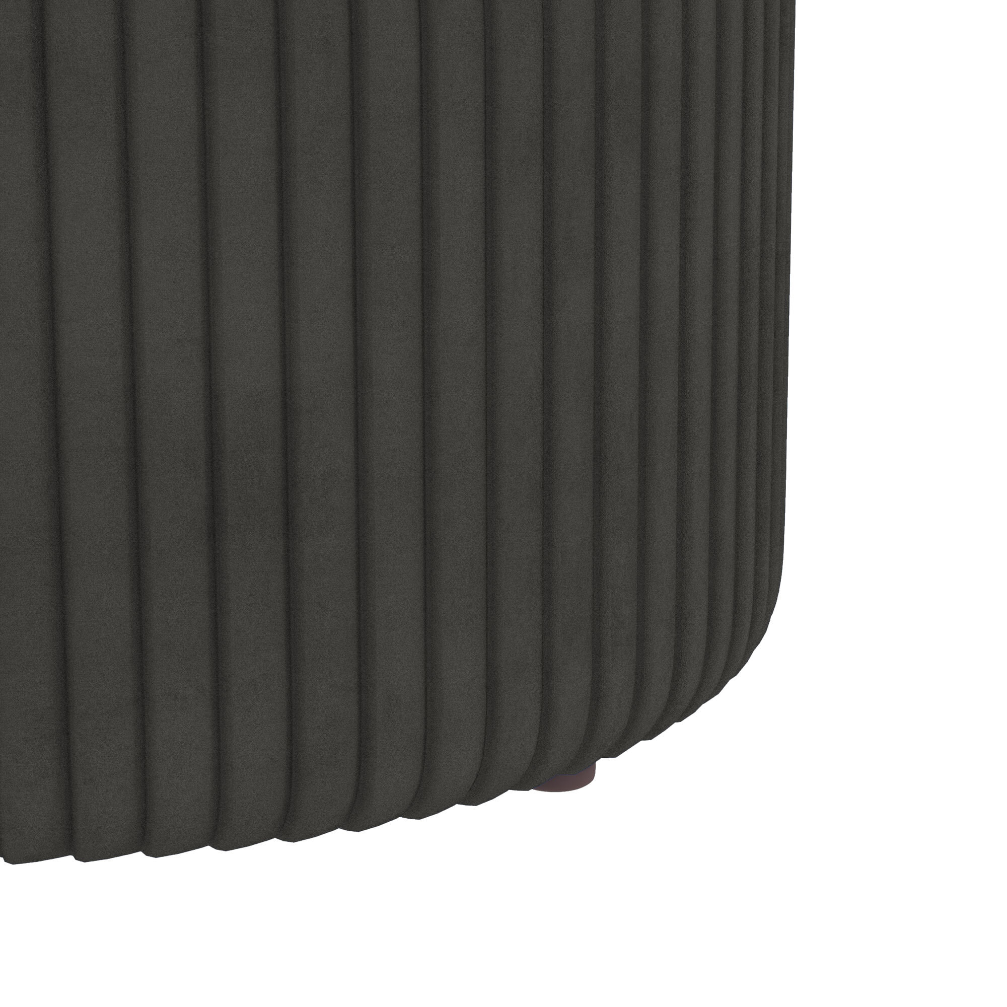 Pouf repose-pied tabouret design avec coffre de rangement velours côtelé acier brossé doré gris