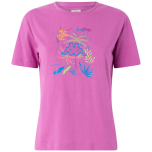 Kappa - Camisetas y tops Mujer Violeta - Logo Gamino