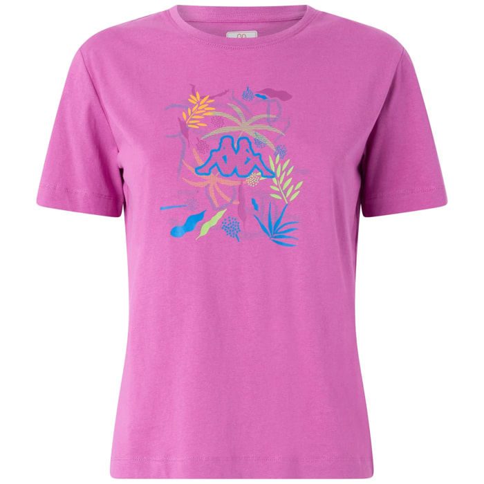 Kappa - Camisetas y tops Mujer Violeta - Logo Gamino