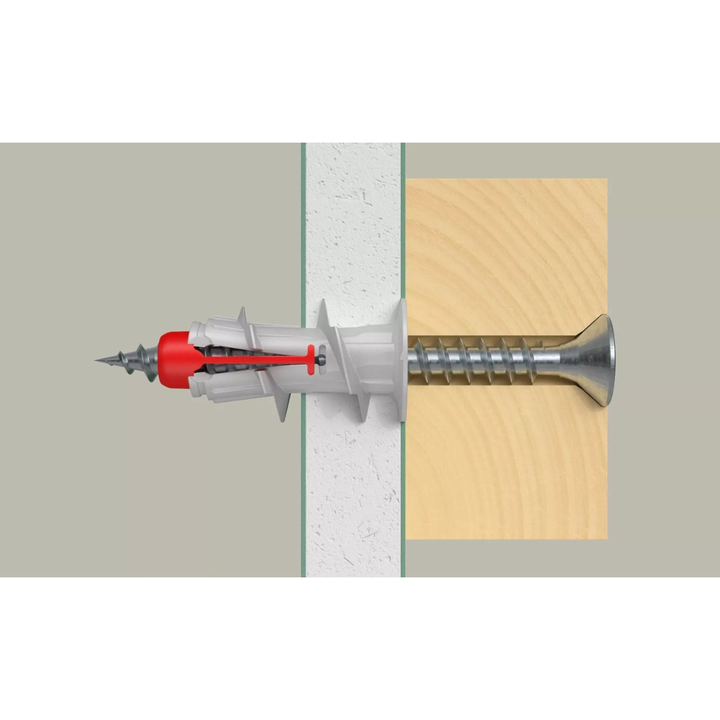 Chevilles autoforeuses bi-composants Duoblade pour matériaux en plaque, boîte de 40 chevilles sans vis - FISCHER - 545677