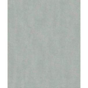 Papier peint uni effet toile lin vert d'eau
