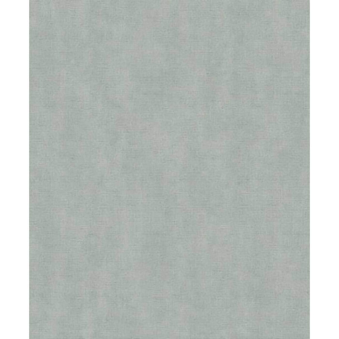Papier peint uni effet toile lin vert d'eau