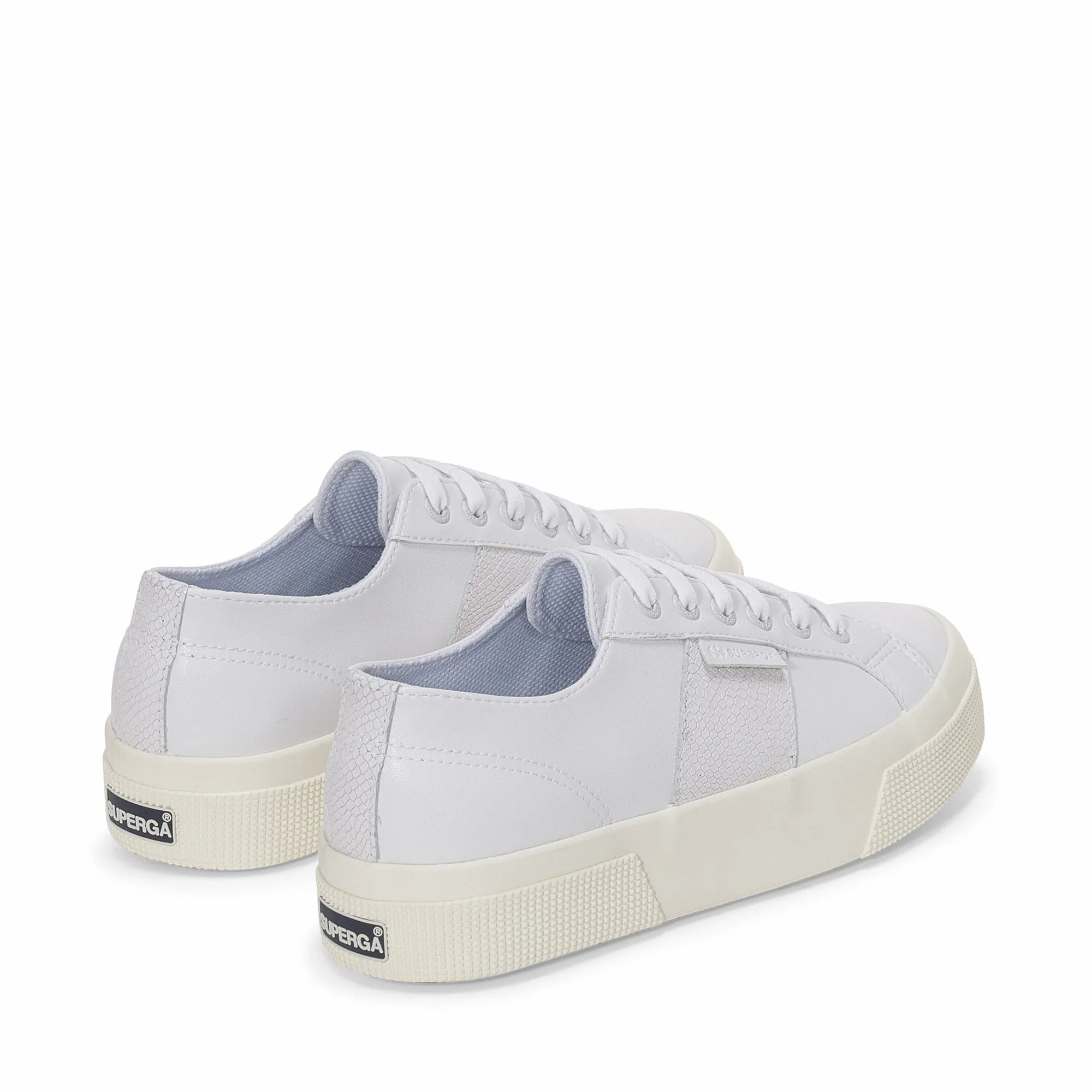 Scarpe da donna Superga Bianco 2740 PLATFORM SNAKE