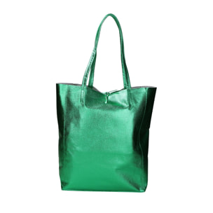 Borsa Shopper da donna In Vera pelle Made in Italy 40x36x11 cm