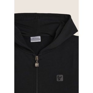 Tuta Junior full-zip con cappuccio e tasche a marsupio