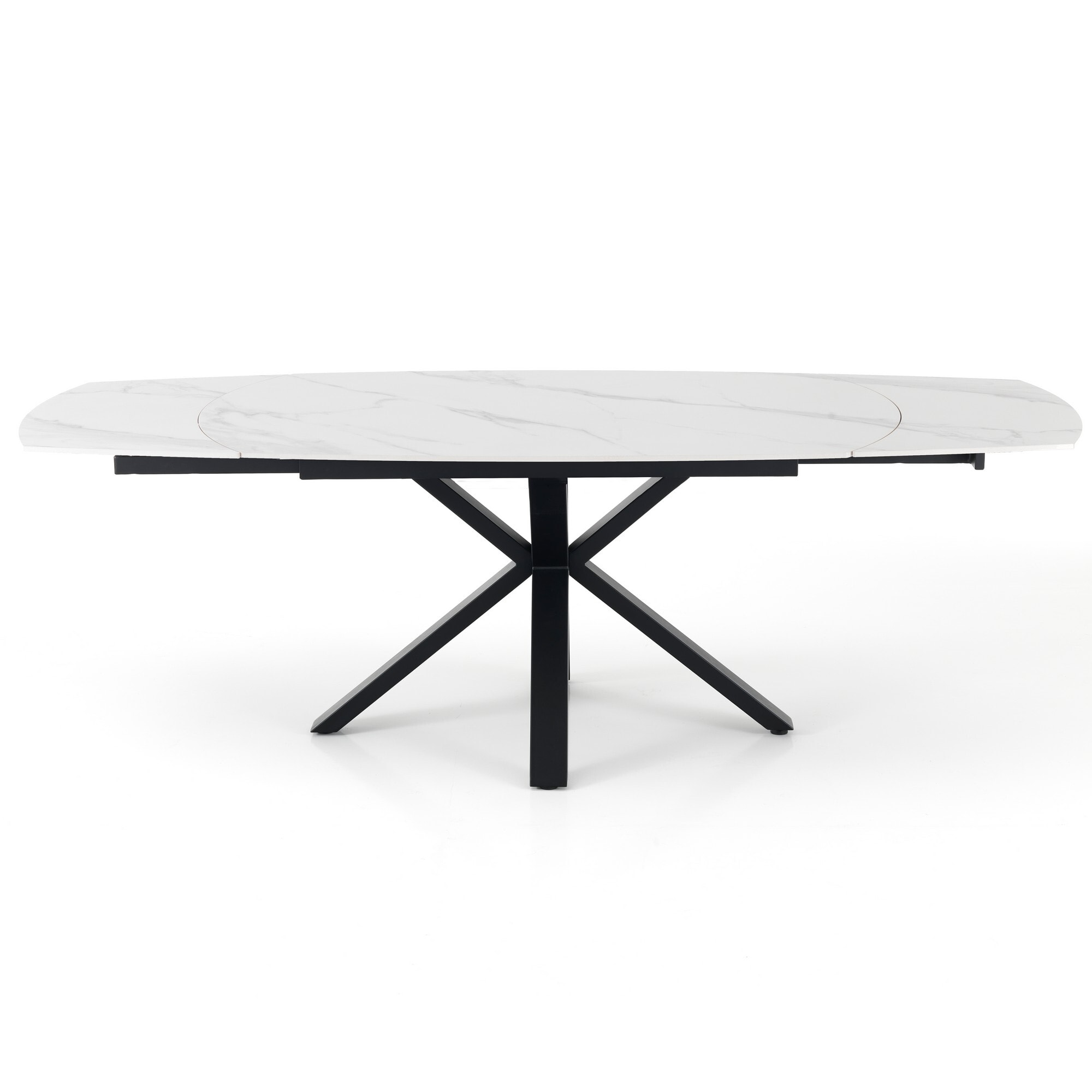 Tomasucci Table à rallonge ZOE EN MARBRE BLANC