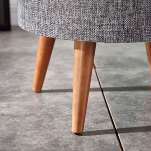 Mesa auxiliar altavoz con sonido de 65W y subwoofer, Bluetooth, base de carga inalámbrica. Mesilla o mesita para dormitorio o sala de estar - TD Systems SM65B11WR [Madera roble]