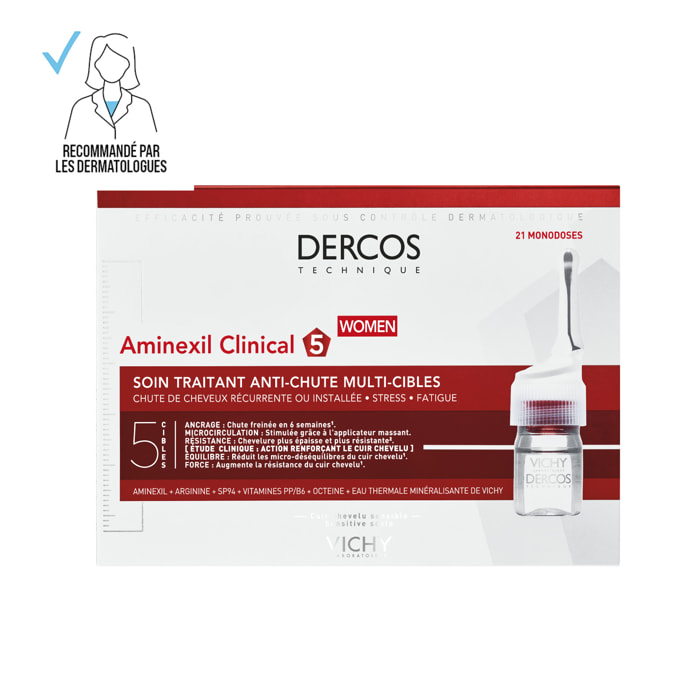 Dercos Aminexil Traitement Anti-chute Femme 21x6ml