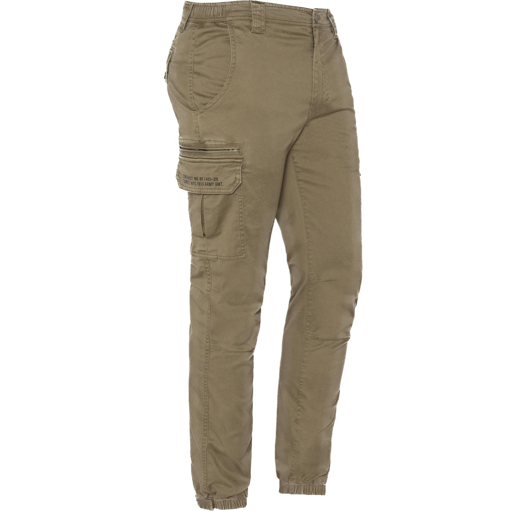 TRTECH270 FITTED CARGO PANTS IN BROKEN TWILL WITH ELASTICATED HEM 98% COTTON 2% ELASTHANE Cachi