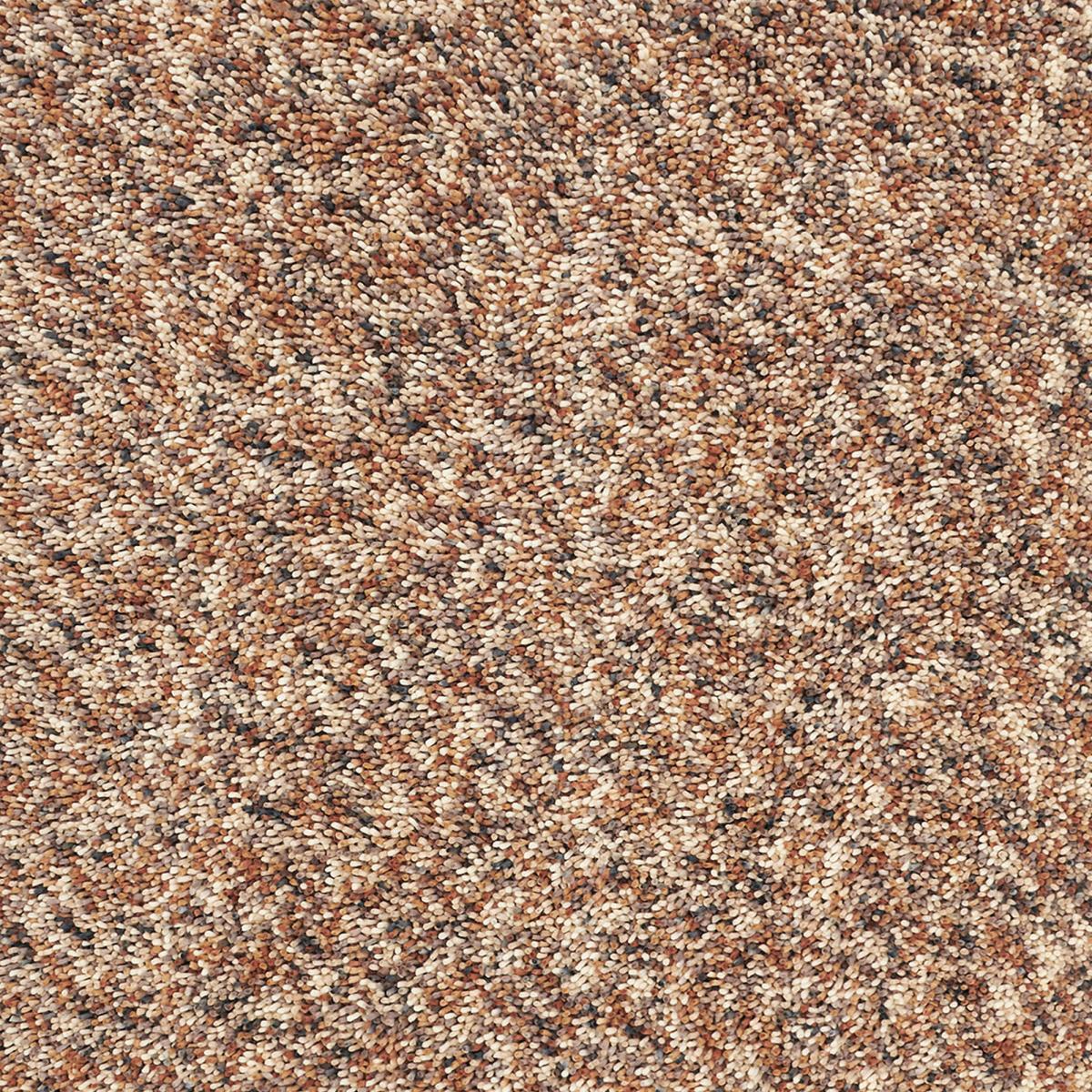 Tapis shaggy tissé en laine motif faux uni ELRA