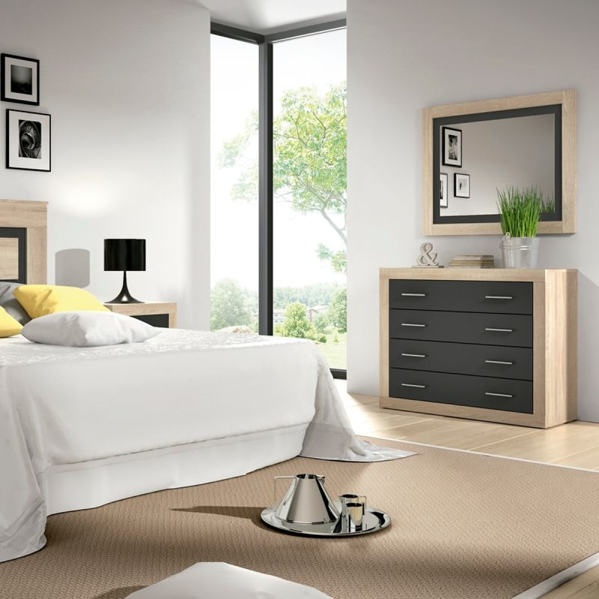 Cómoda Kira Cambria - Grafito