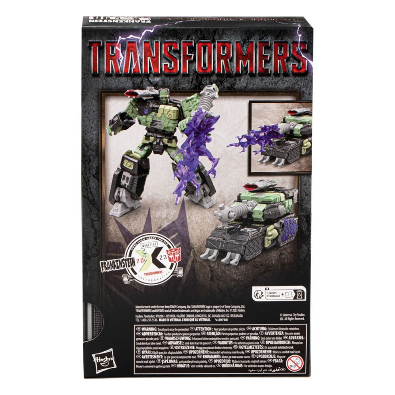 Transformers X Universal Monsters Frankenstein Action Figura Frankentron Hasbro