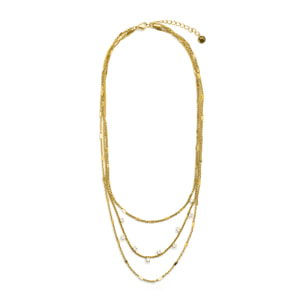 Collar acabado en oro amarillo de 18k