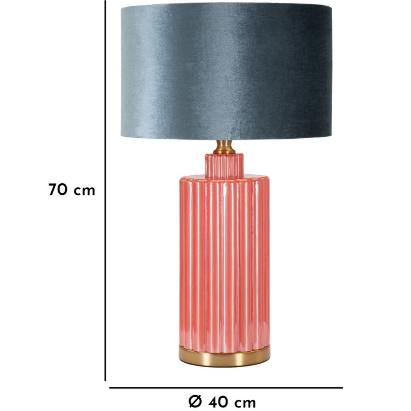 LAMPADA DA TAVOLO HELENE TOWER CM Ø40X70