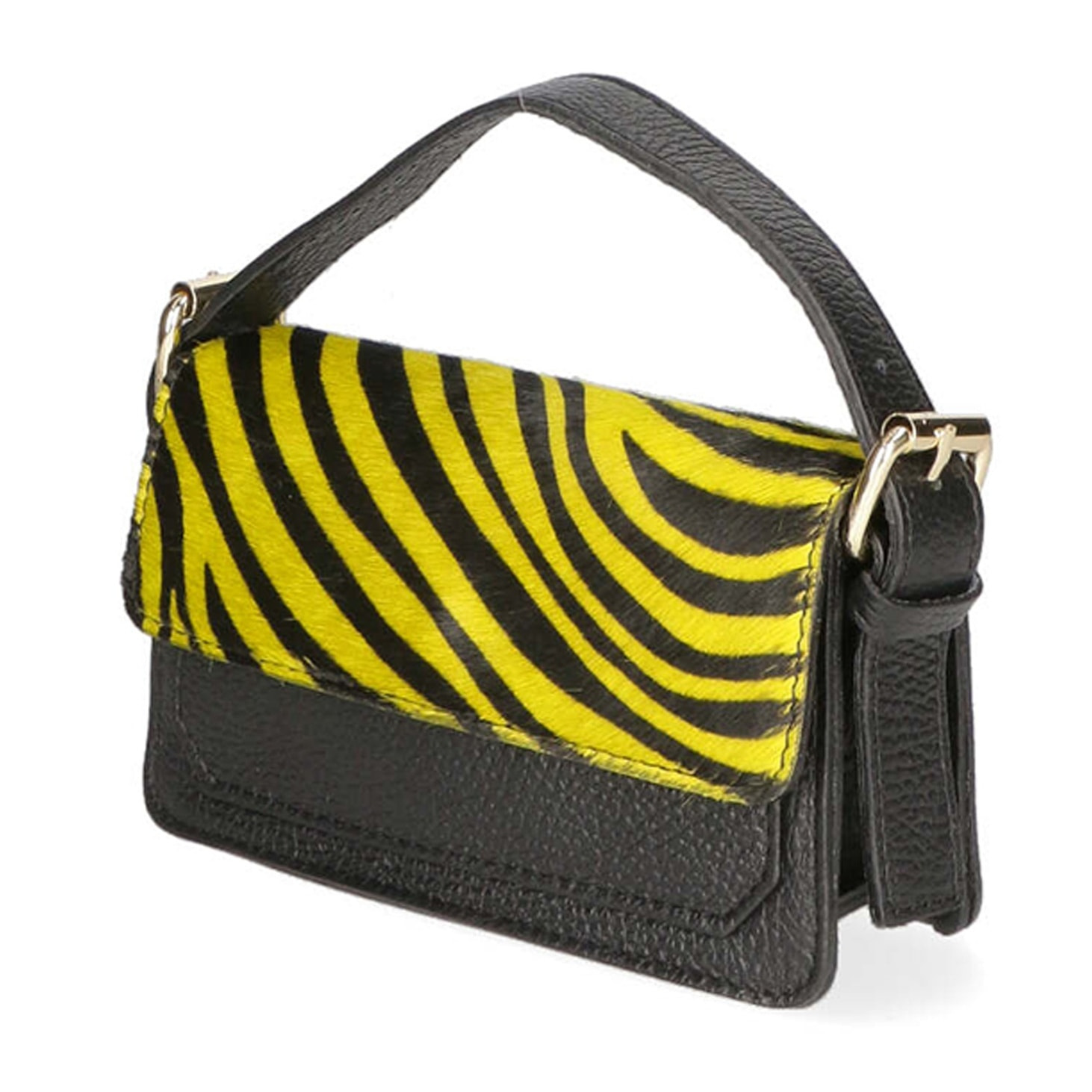Borsa a mano da donna - Modello Aleide - Vera pelle - 18.0 x 11.0 x 6.5 cm