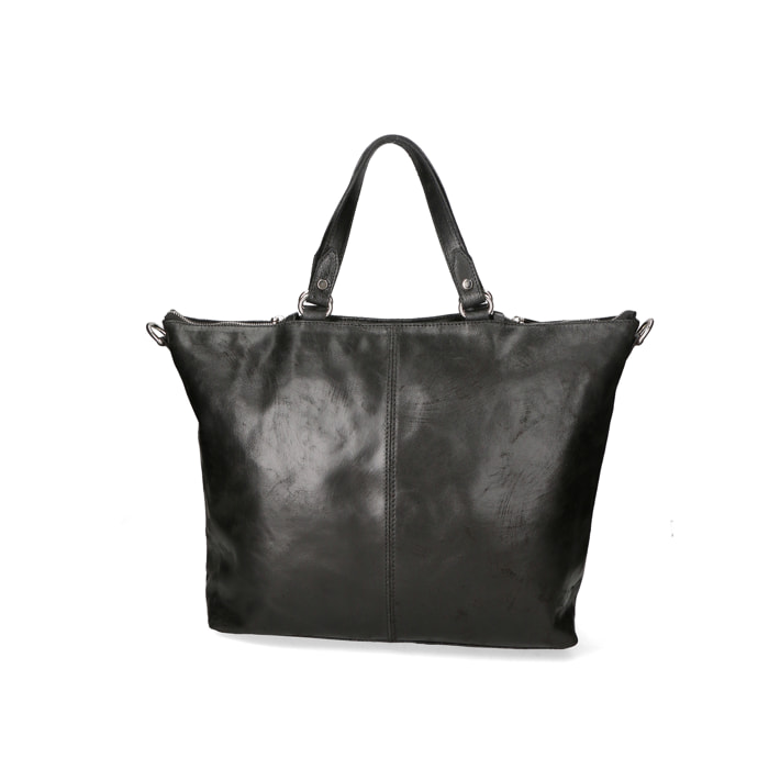 Borsa a spalla da Donna Elisamaria in Vera Pelle Made in Italy 34x49x12 cm