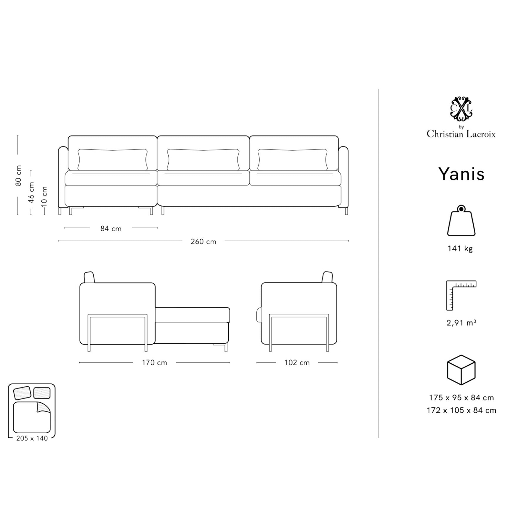 Canapé d'angle gauche convertible "Yanis" 4 places en velours gris