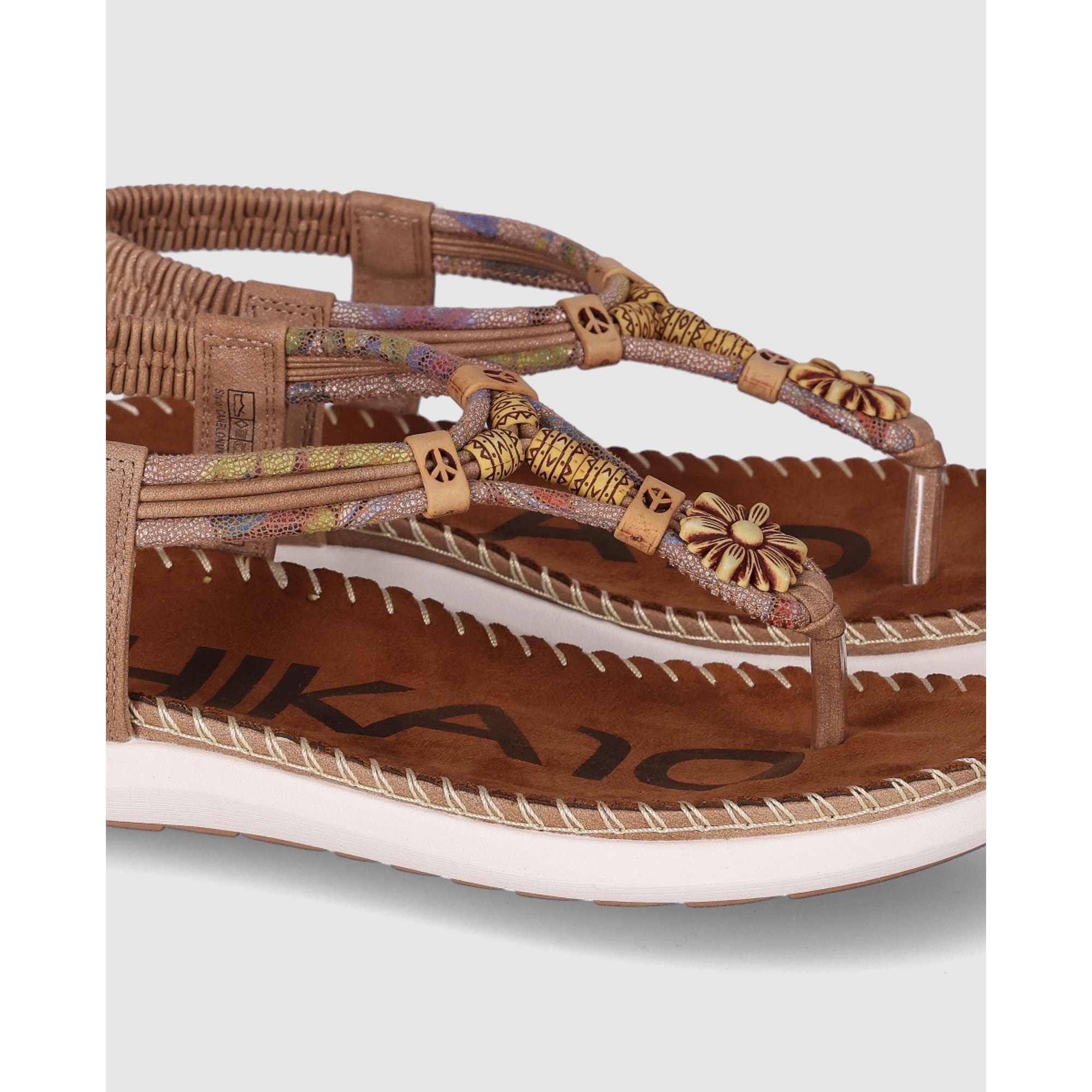 Sandalias - Cuero - Tacón: Bajo