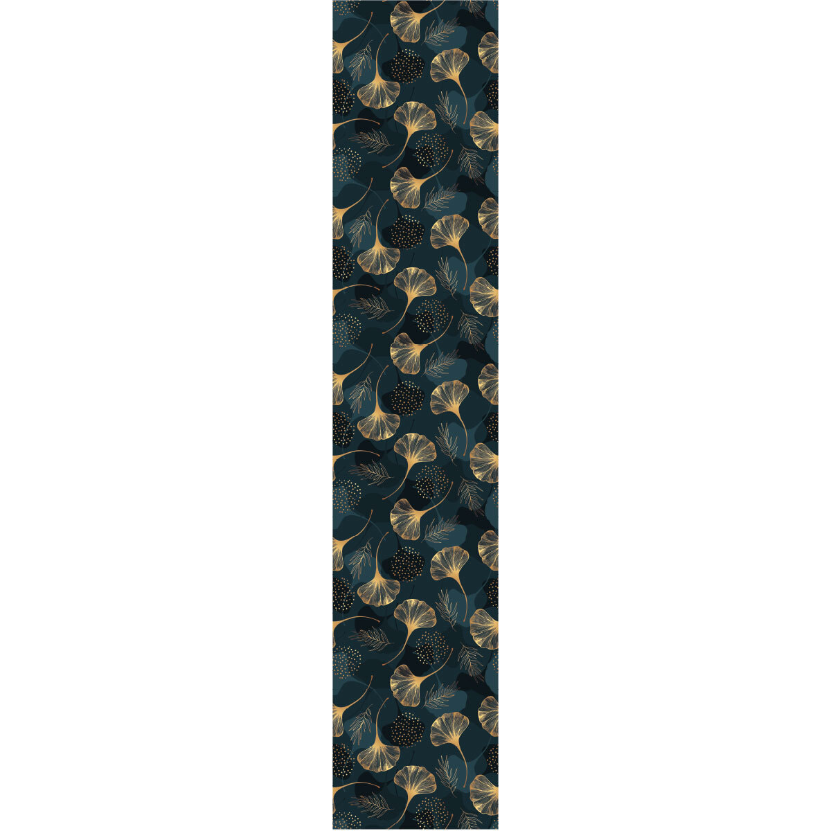 Papier peint intissé pré-encollé - FEUILLE DE GINKGO BLEU - 1 rouleau