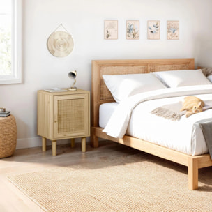 Mesita de noche Made Pino - Rattan