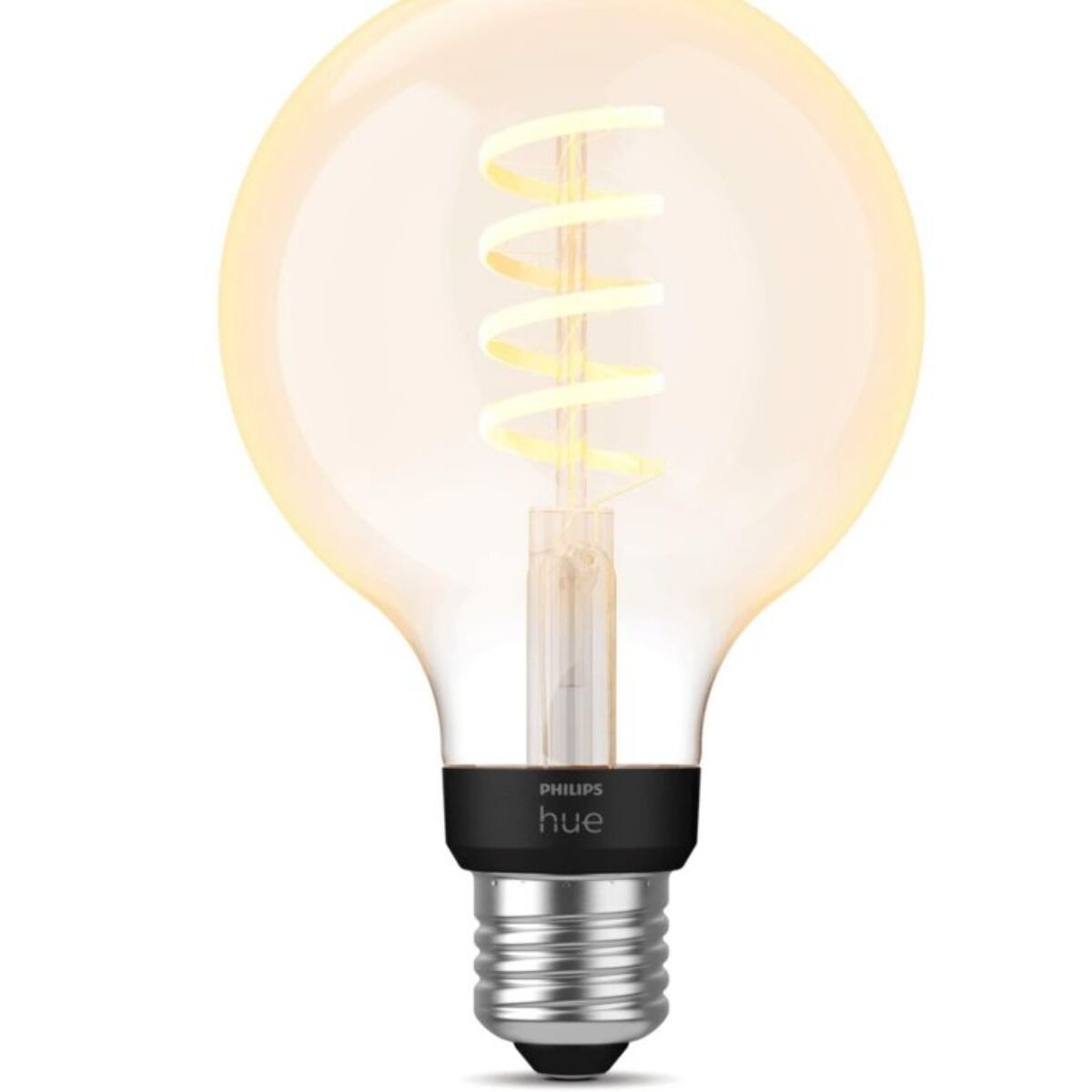 Ampoule LED connectée PHILIPS HUE White Ambiance E27 7W Globe Filament