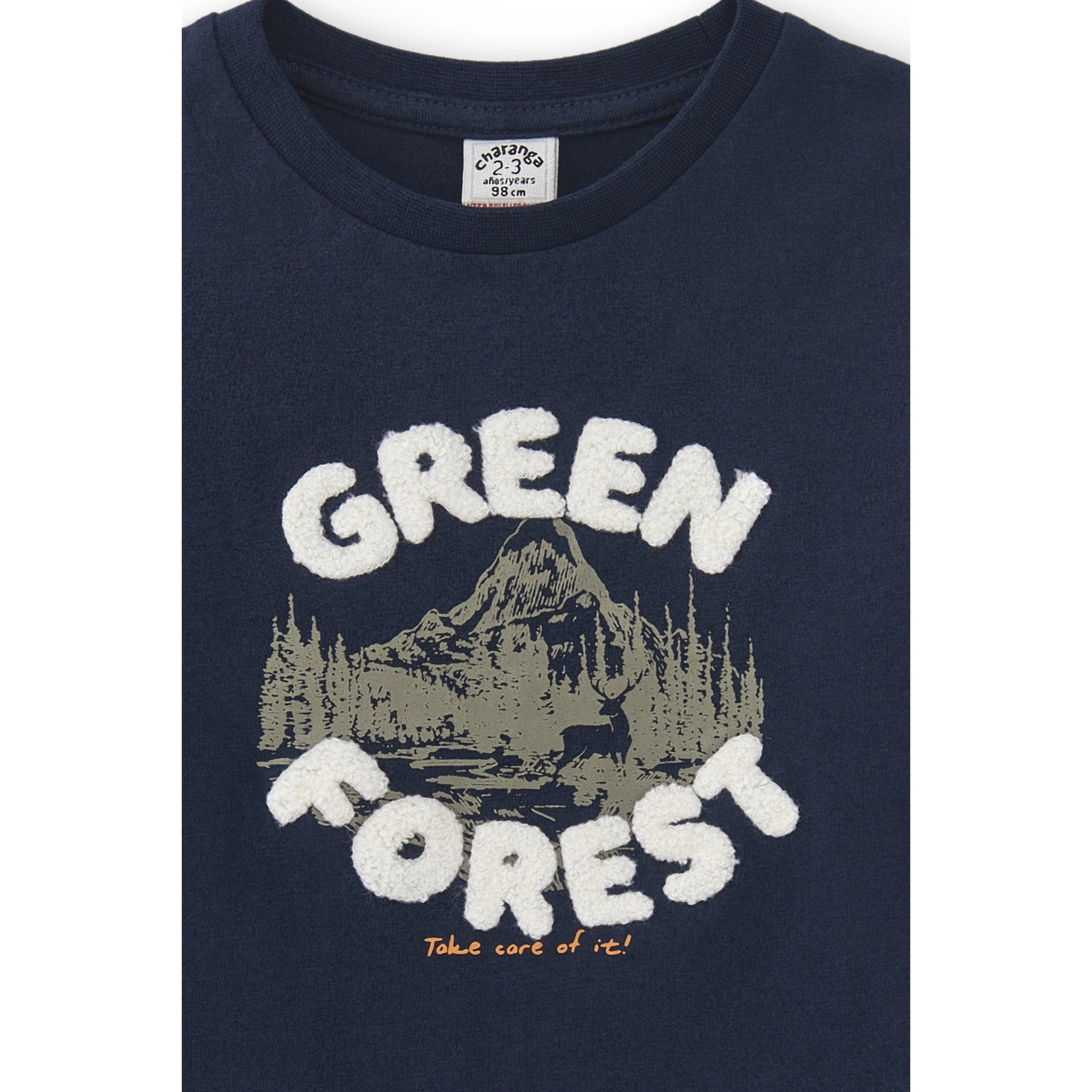 T-shirt Bambino Verde Navy Foresta