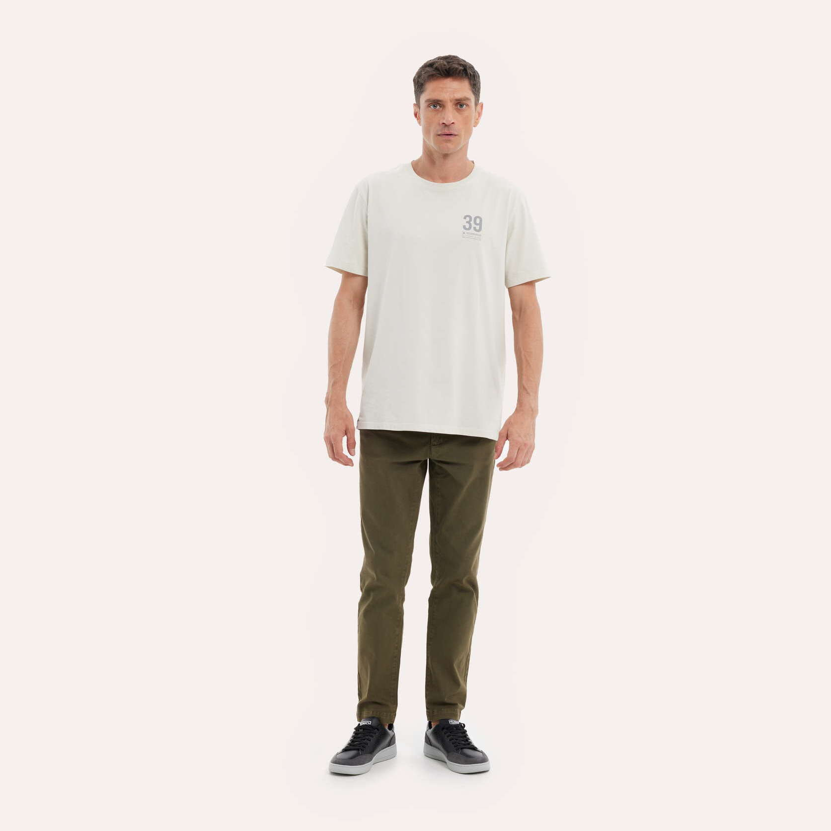 Pantalón chino Loop MUNICH lifesyle hombre de algodón-spandex khaki
