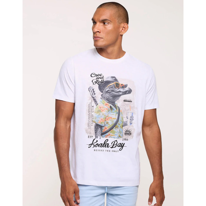 Camiseta Manga Corta Blanco - Nuberu
