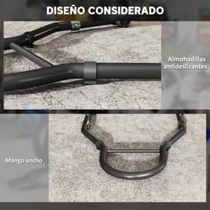 Caballete de Moto, Carga 390 kg, Soporte Delantero y Trasero Universal, Elevador de Moto de Acero con Horquillas Ajustables en U+L, Ruedas y Clips de Sujeción, Negro